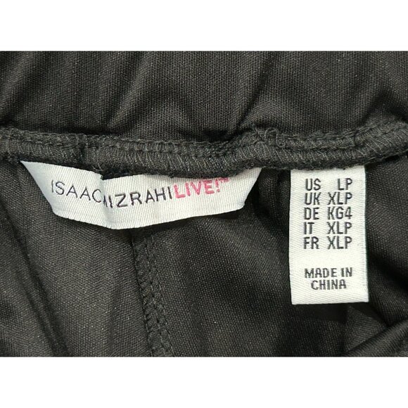 Isaac Mizrahi Live! Lace Cropped Pants Sz Large Petite Elastic Waist Whimsigoth - Picture 6 of 10